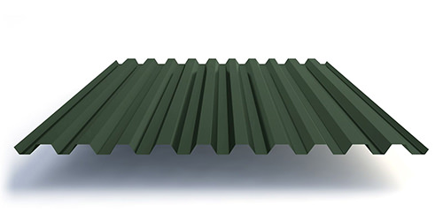 Профлист С21, RAL 6005 (зелёный) в Саратове